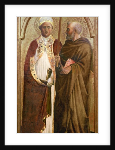A Pope and St. Matthias, c.1428-29 by Tommaso Masolino da Panicale