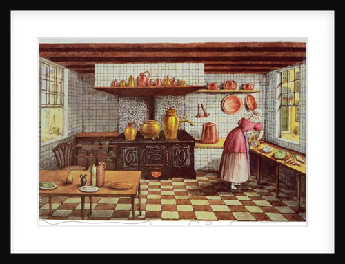 Kitchen of the Hotel St.Lucas, in the Hoogstraat, Rotterdam, 1834 by Mary Ellen Best