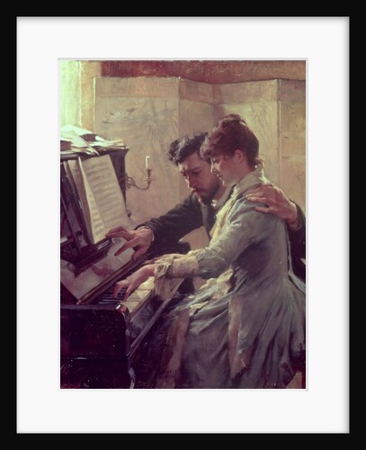 At the Piano by Albert Gustaf Aristides Edelfelt
