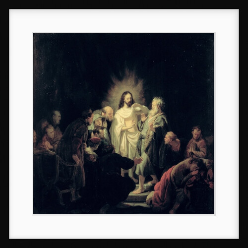 The Incredulity of St. Thomas by Rembrandt Harmensz. van Rijn
