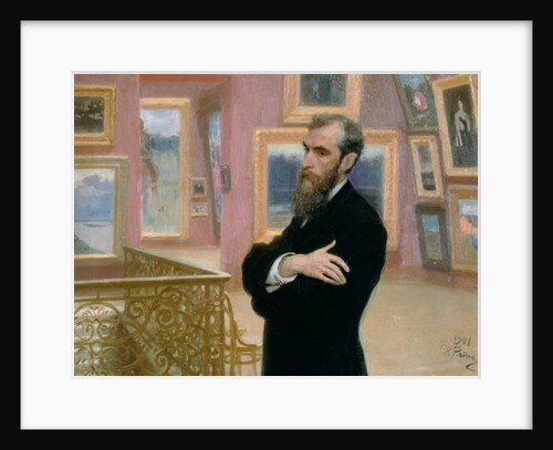 Portrait of Pavel Tretyakov in the Gallery, 1901 by Ilya Efimovich Repin