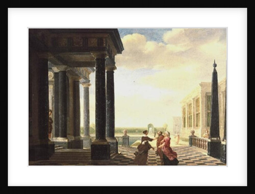 Figures in Conversation in a Classical Setting by Dirck van Delen