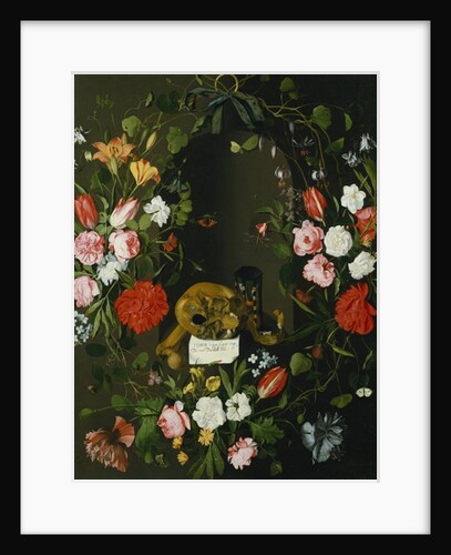 Vanitas Still Life with Flowers by J.H. Elers