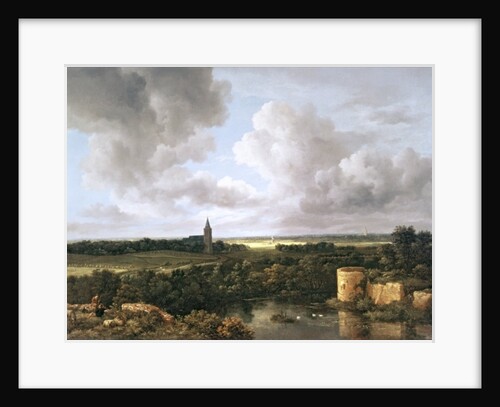 Landscape with Ruined Castle and Church, c.1665-70 by Jacob Isaaksz
