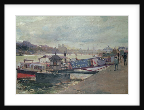 View of a Quayside, 1853 by Jacques Guiaud