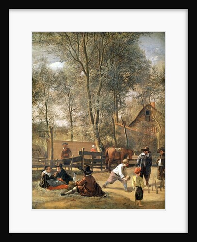 Skittle Players outside an Inn, c.1660-63 by Jan Havicksz. Steen