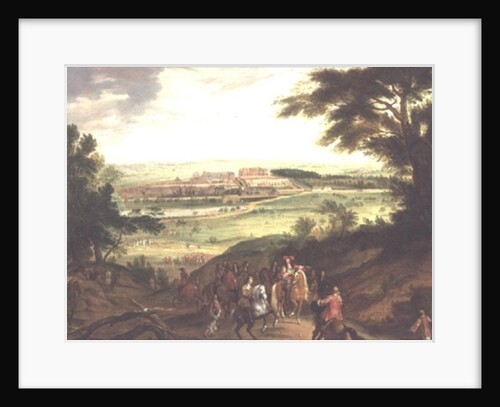 Louis XIV with Versailles in the distance by Jean-Baptiste Martin