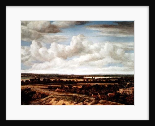 An Extensive Landscape with a Road by a River, 1655 by Phillips de Koninck