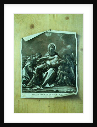 Trompe l'Oeil with Pieta by Johann Minck