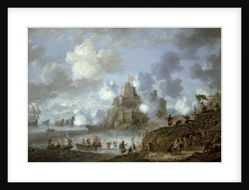 Mediterranean Castle under Siege from the Turks by Jan Peeters