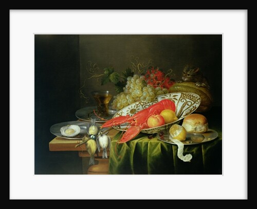 Still Life of Oysters and Lobsters by Reynier van Gherwen