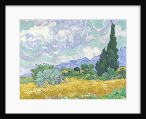 Wheatfield with Cypresses, 1889 by Vincent van Gogh