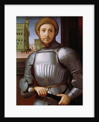 Portrait of a Man in Armour, c.1510 by Francesco Granacci
