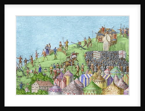 The Encampment of the English Forces near Portsmouth during the Battle of the Solent by James (after) Basire