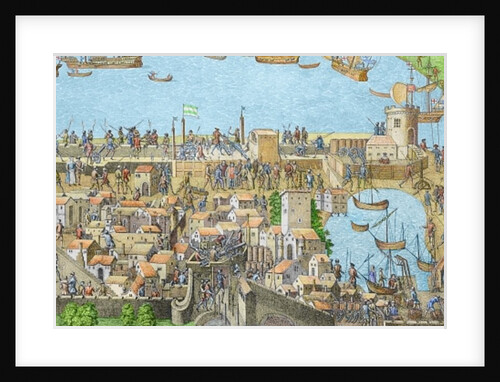 The Encampment of the English Forces near Portsmouth during the Battle of the Solent by James Basire