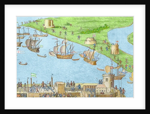 The Encampment of the English Forces near Portsmouth during the Battle of the Solent by James (after) Basire