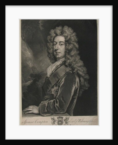 Spencer Compton, Earl of Wilmington, print by John Faber, 1734 by Godfrey Kneller