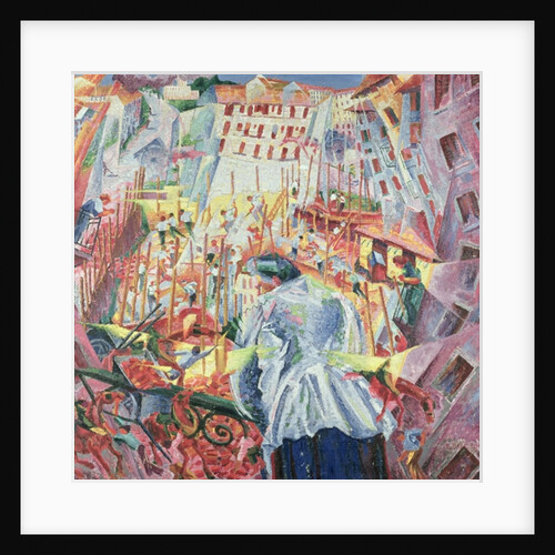 The Street Enters the House, 1911 by Umberto Boccioni