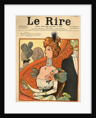 Caricature of a French Marquise by Lucien Metivet