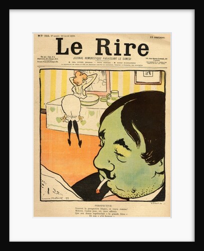 Humorous cartoon from the front cover of 'Le Rire', 22nd April 1899 by Lucien Metivet