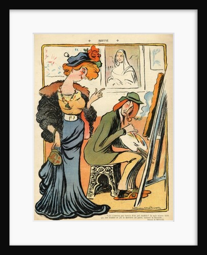 Phryne: caricature of an artist's model by Lucien Metivet