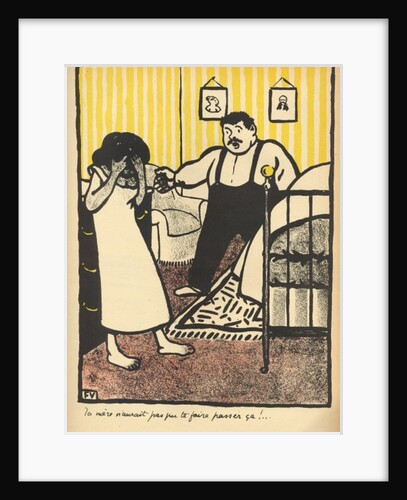 A man reproaches his pregnant mistress by Felix Edouard Vallotton