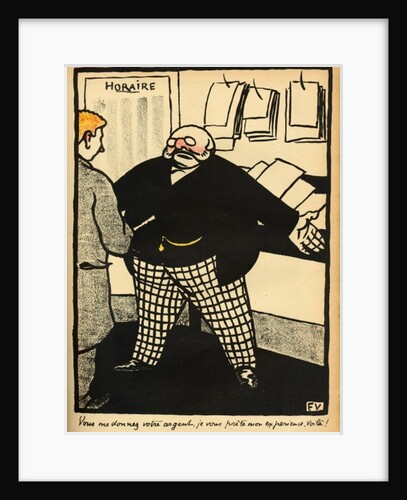 A business man and his client by Felix Edouard Vallotton