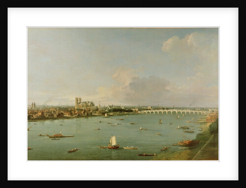 View of the Thames from South of the River by Antonio Canaletto