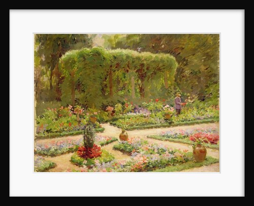In the Garden, 1923 by Edouard Gaetan Charles Ansaloni