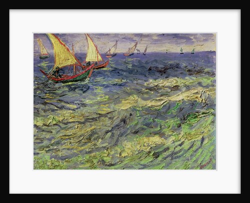 Seascape at Saintes-Maries 1888 by Vincent van Gogh