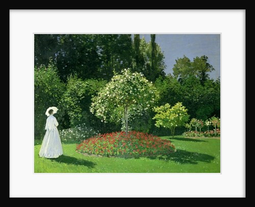 Jeanne Marie Lecadre in the Garden, 1866 by Claude Monet