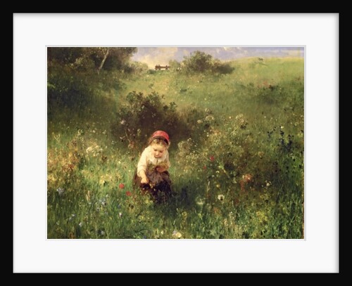 Girl in a Field, 1857 by Ludwig Knaus