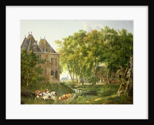 The Village Pond by Dutch School