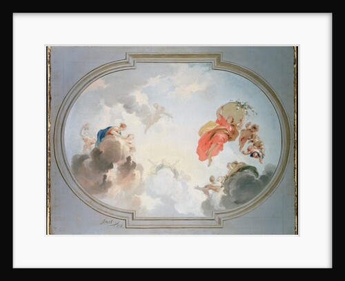 A Ceiling Design depicting the Apotheosis of Flora, 18th century by Jacob de Wit