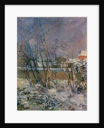 Garden in snow, 1883 by Paul Gauguin
