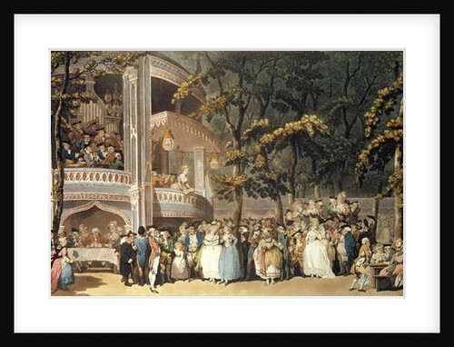 Vauxhall Gardens from Ackermann's 'Microcosm of London', 1809 by Thomas Rowlandson
