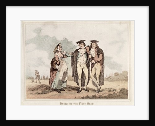Bucks of the First Head, cartoon of Oxford undergraduates by Thomas Rowlandson