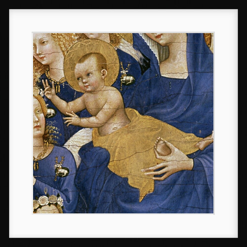 Virgin and Child, detail, c.1395-99 by Master of the Wilton Diptych