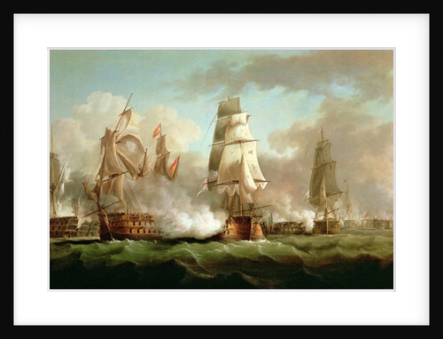 Ship 'Neptune' fighting, Trafalgar, 1805 by J. Francis Sartorius