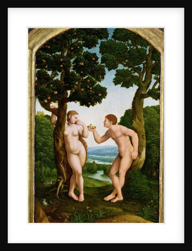 Adam and Eve in Paradise by Jan van Scorel