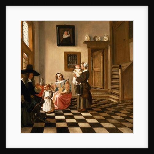 A Family in an Interior by Hendrik van der Burgh