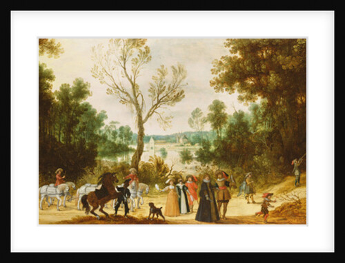 A Wooded Landscape by Sebastian Vrancx