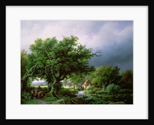 Landscape with a Mill by Barend Cornelis Koekkoek