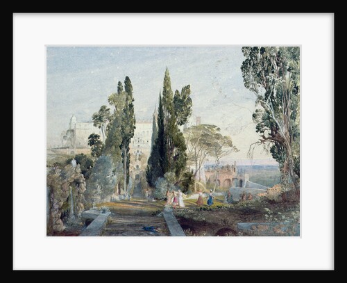 The Villa d'Este, 19th century by Samuel Palmer