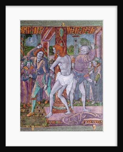 The Flagellation of Christ, by Jean I. Penicaud, c.1510 by French School
