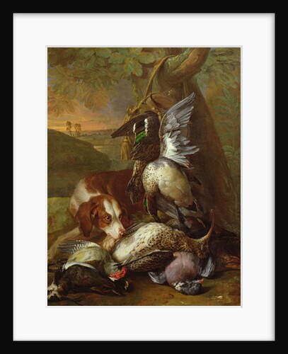 A Dog Guarding Game by Alexandre-Francois Desportes