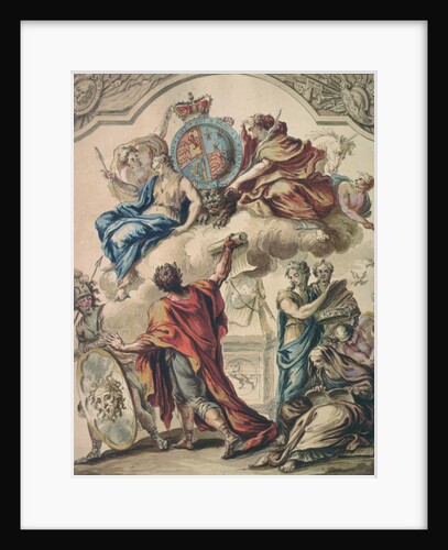 Preliminary Design for a Panel for a Royal State Coach for George I, 18th century by James Thornhill