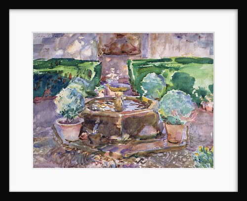 Fountains in the Generalife, Granada by John Singer Sargent