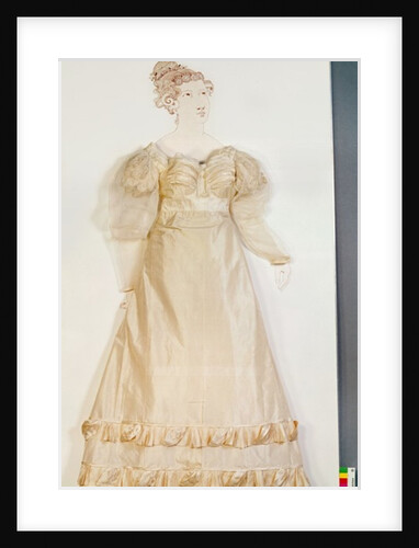 Wedding dress, 1821 by English School