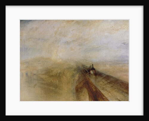 Rain Steam and Speed, The Great Western Railway, painted before 1844 by Joseph Mallord William Turner